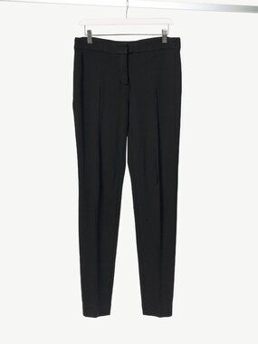 Akris Punto Black Ponte Pintuck-Seam Slim Pants